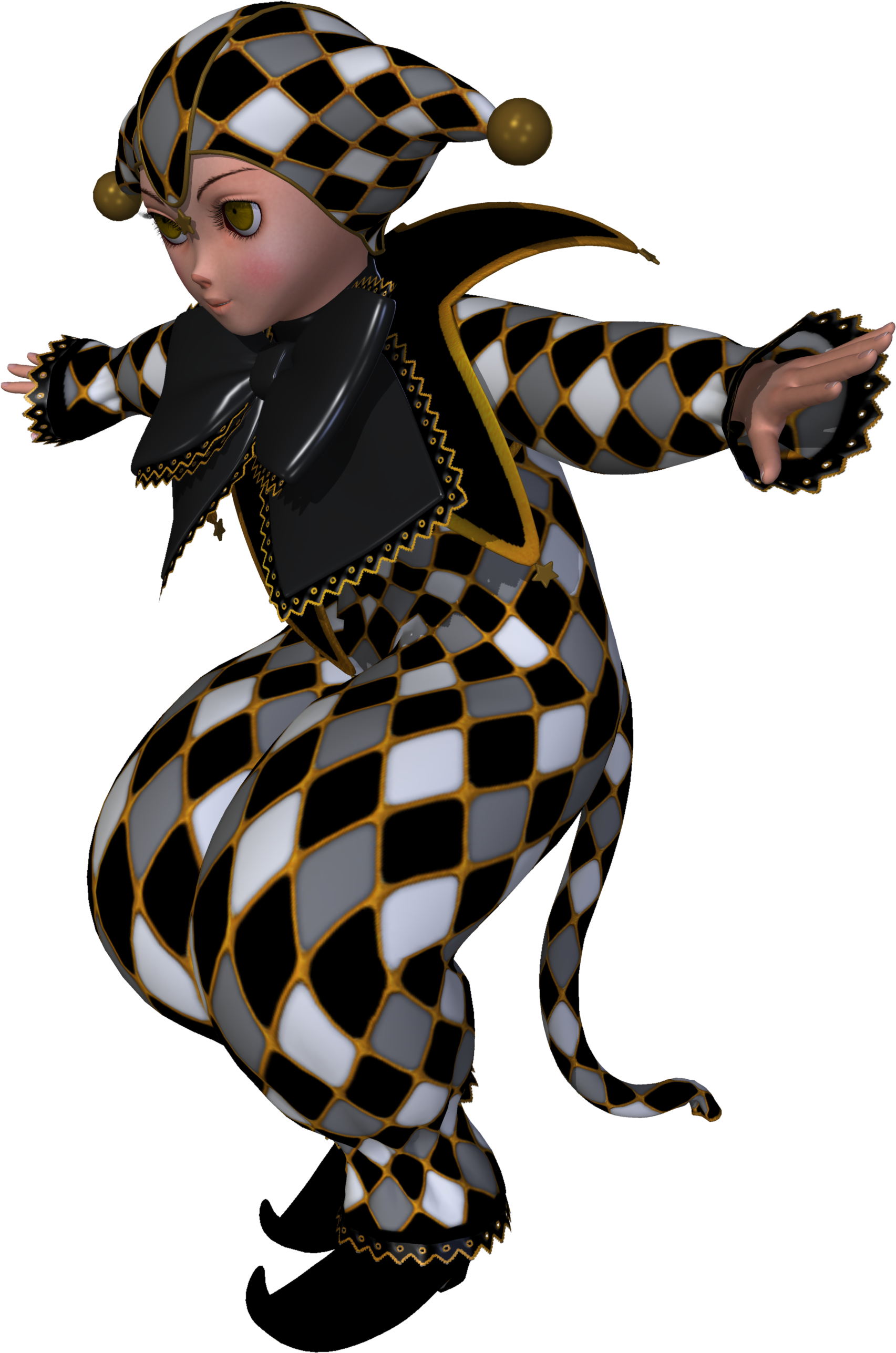 Birthday Card Clown - Clown Poser Png (3000x3000)