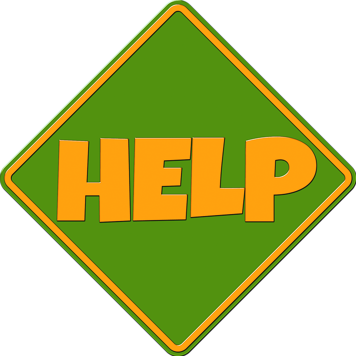 Cartoon Help Sign (720x720)