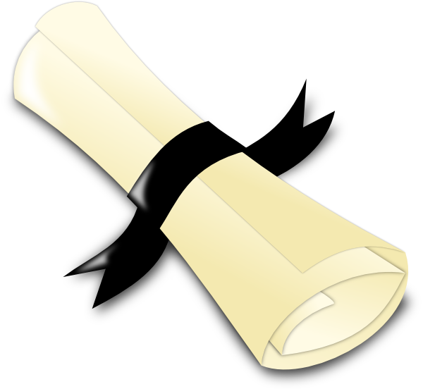 Black Diploma Svg Clip Arts 600 X 552 Px - Black Diploma Svg Clip Arts 600 X 552 Px (600x552)