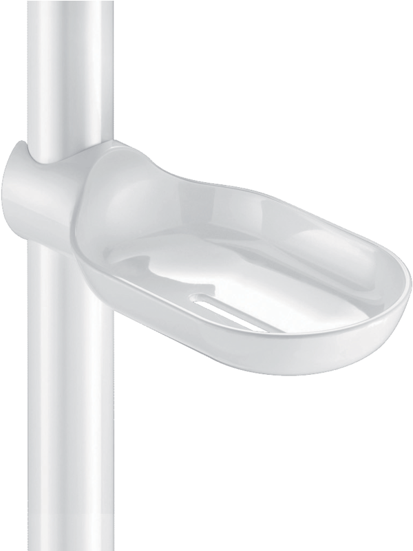 Clip-on Sliding Soap Dish For Shower Rails, Ø 25mm - Putter (800x800)