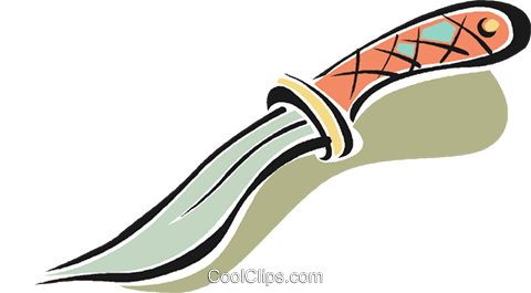 Dagger, Knife Royalty Free Vector Clip Art Illustration - Pugnale Clip Art (480x265)