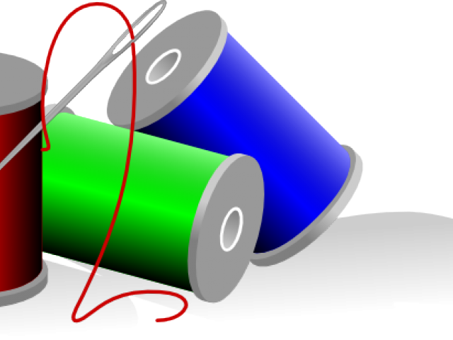 Tool Clipart Seamstress - Needle And Thread Clip Art (640x480)