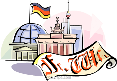 German Montage Royalty Free Vector Clip Art Illustration - German Montage Royalty Free Vector Clip Art Illustration (480x331)