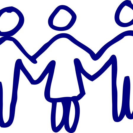 Kids' Program Schedule - Clip Art Three People (450x450)