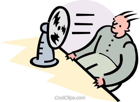Cooling Down Royalty Free Vector Clip Art Illustration - Cooling Down Royalty Free Vector Clip Art Illustration (480x351)