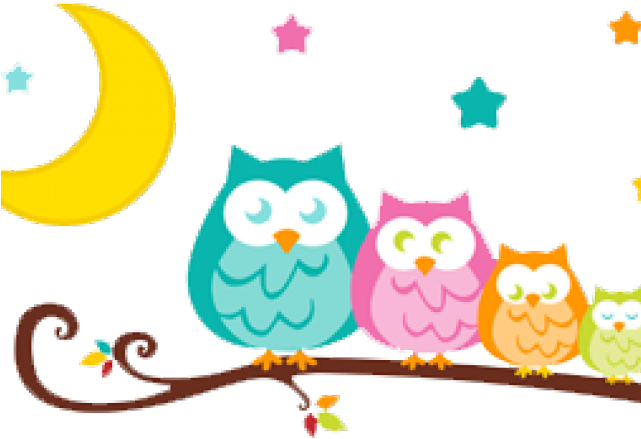 Tree Clipart Clipart Nursery Tree - Clip Art Owl Family (640x480)