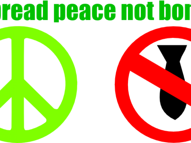 War Clipart War And Peace - Circle (640x480)