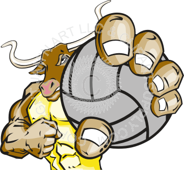 Clip Art Volleyball Silhouette (361x335)