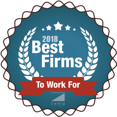 Tpd Recognized On A National Level For Outstanding - Zweig Group 2017 Best Firms To Work (400x400)
