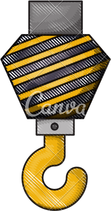 Crane Hook Flat Icon - Illustration (800x800)