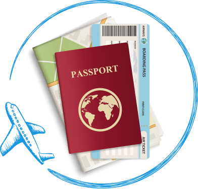 Passport Services - World Map (392x375)