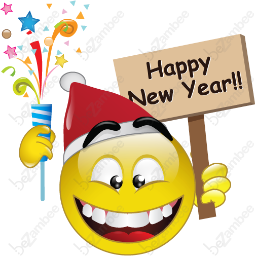 Happy New Year 2019 Emoji (512x512)