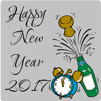 Happy New Year Static Cling - Happy New Year Static Cling (350x350)