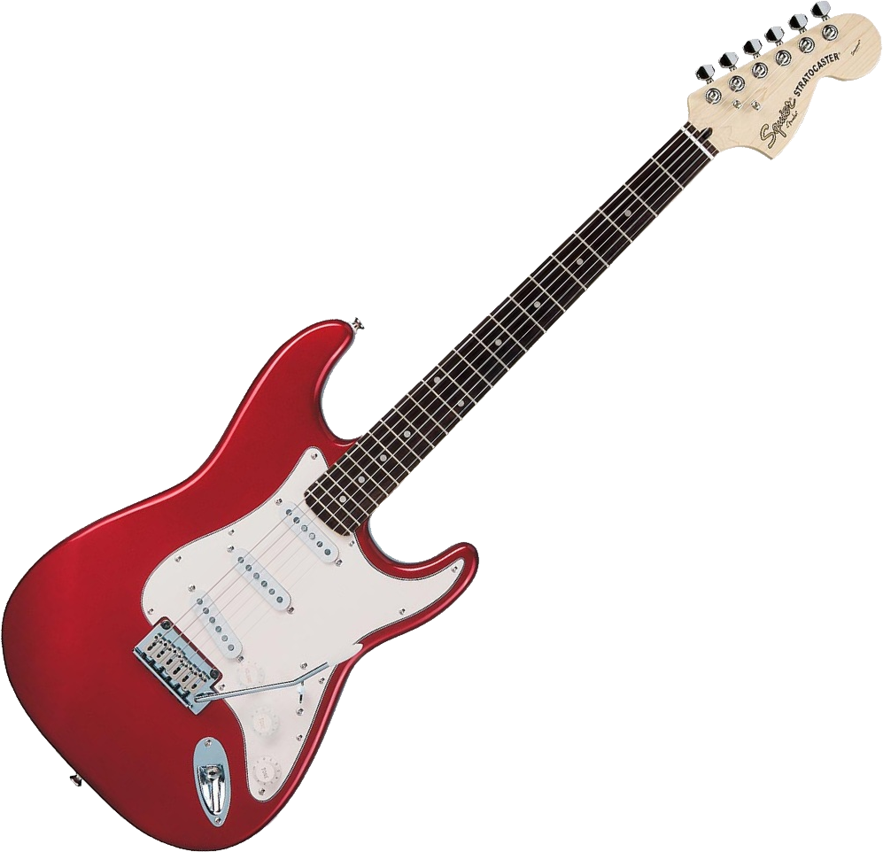 Bass Guitar Clipart Red Electric Guitar - Squier Affinity Jazz Bass Race Red (997x962)