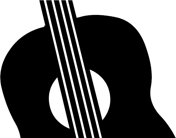 Bass Guitar Clipart Silhouette - Illustration (640x480)