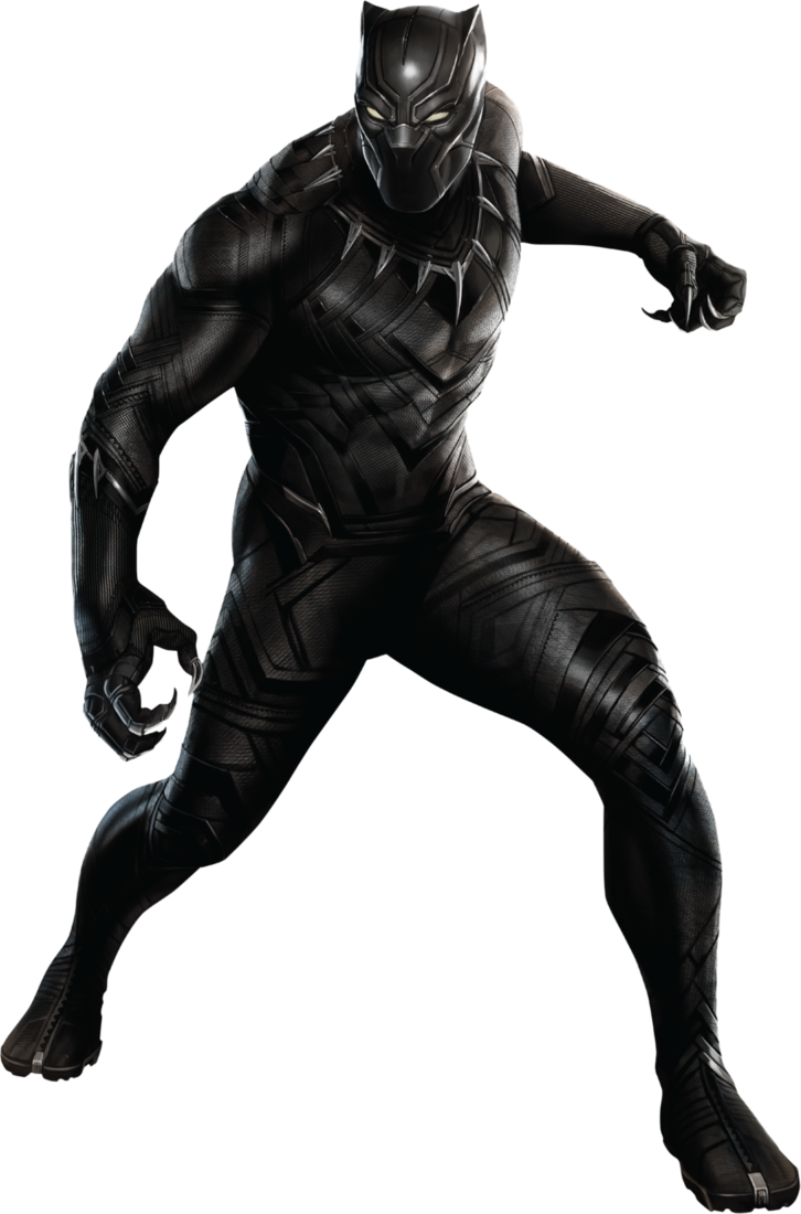 Black Panther Png - Black Panther Body Cartoon (726x1100)