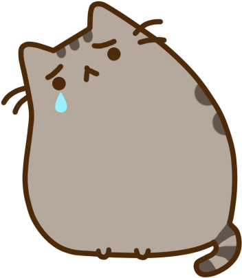Sorry Clipart 6232 - Pusheen Sad (358x407)