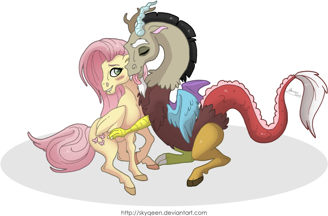 Mysweetqueen, Blushing, Discord, Discoshy, Female, - Cartoon (1280x960)