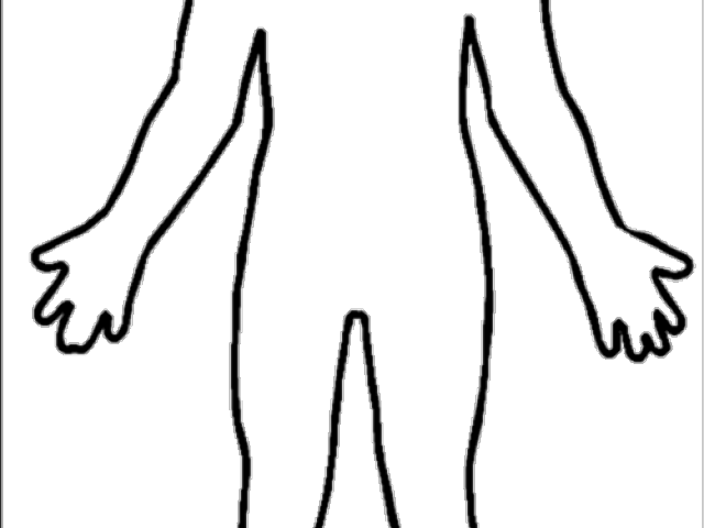 Human Body Outline Printable - Human Body Outline Female (640x480)