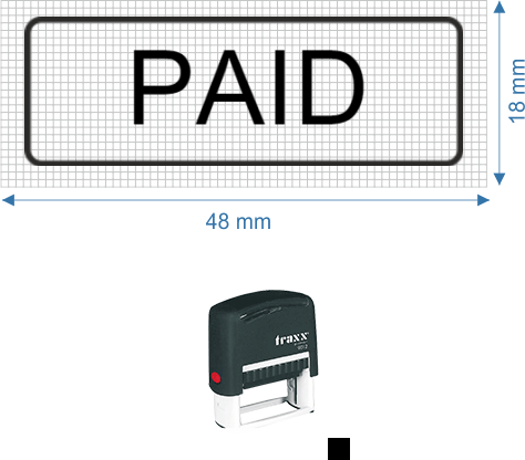 Self-inking Stamp Printer Traxx 9012 Kit - Diagram (474x416)