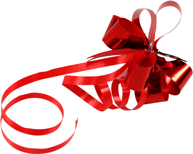 Bow, Pp, 16mm, Ø60mm, Red - Gift Wrapping (640x640)
