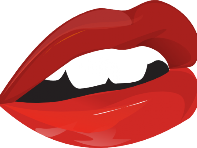 Tongue Clipart Mouth Open - Cartoon Mouth With Teeth (640x480)