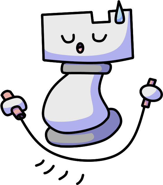 Chess White Rook - Cartoon (800x800)