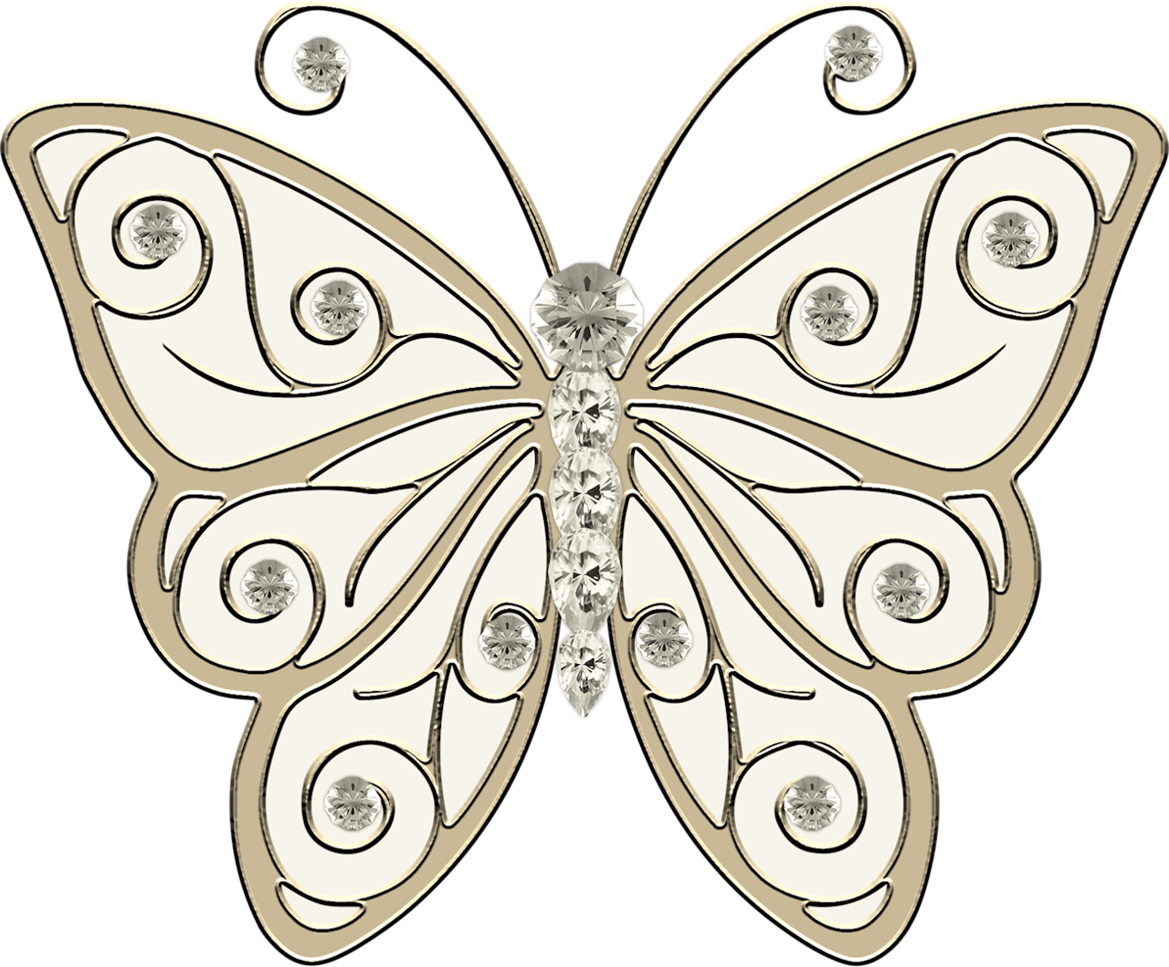 Crafts - Gambar Abstrak Kupu Kupu (1280x1059)