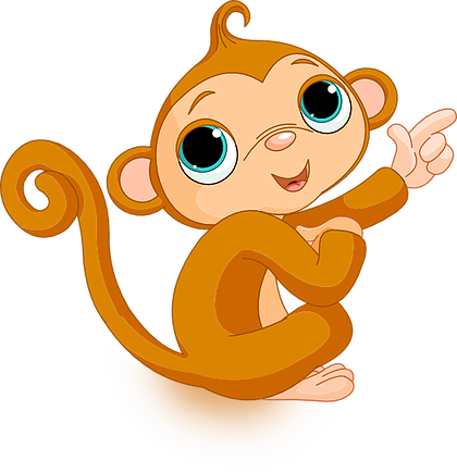 Gina Flanders - - Transparent Background Cartoon Monkey Png (420x435)