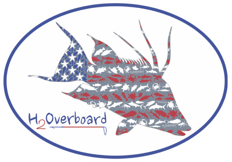 American Hogfish Oval Sticker - Illustration (813x567)