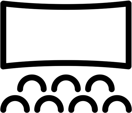Cinema Screen Icon Large - Cinema Screen Icon Large (500x499)