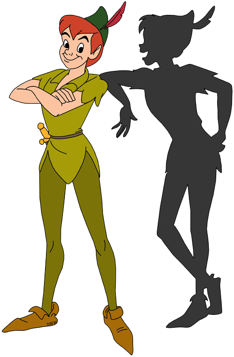 Shaow Clipart Personality - Cartoon Clipart Peter Pan (473x720)