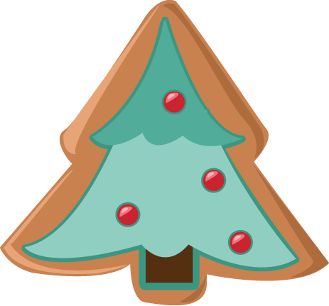 Baking Retro Clip Art - Christmas Tree (463x431)