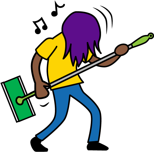 Swiffer Illustrated Messaging Sticker - Swiffer Illustrated Messaging Sticker (600x600)