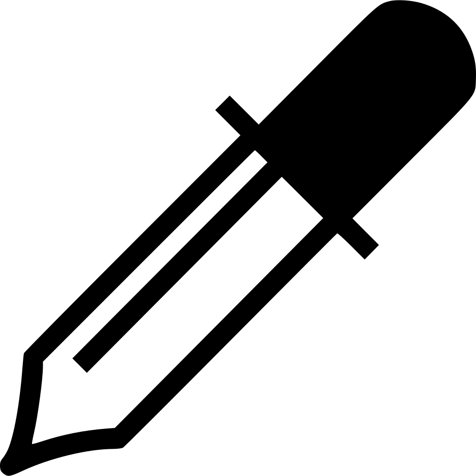 Eye Dropper Comments - Eye Dropper Clipart Black And White (980x980)