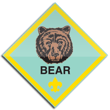 There Are 24 Bear Achievements In Four Categories - Cub Scouting (367x367)