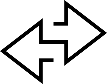 Establish A Real-time Information Flow Between Patrol - Curved Arrow Pointing Right (433x340)