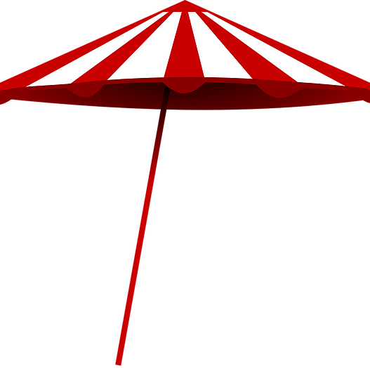 Farmers Market - Beach Umbrella Clip Art (527x524)