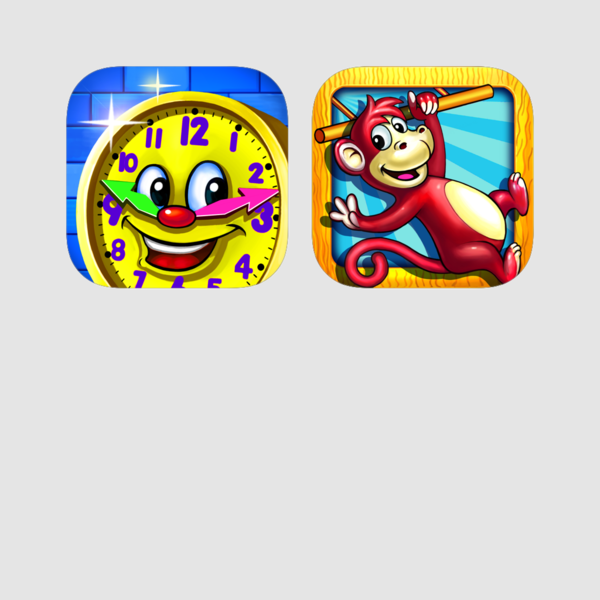 Math & Time Learning Apps Bundle On The App Store - Cartoon (600x600)