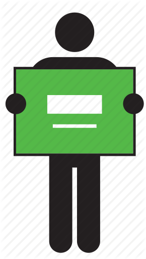 Saudi Arabia Flag Clipart Man Holding - Sign (290x512)