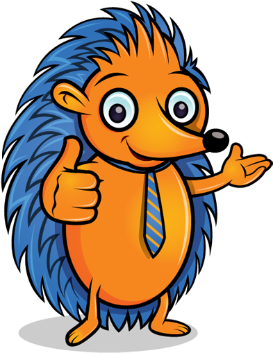 Friendly Cartoon Hedgehog Winning Design From Scriptlance - Hedgehog Mascots (512x512)