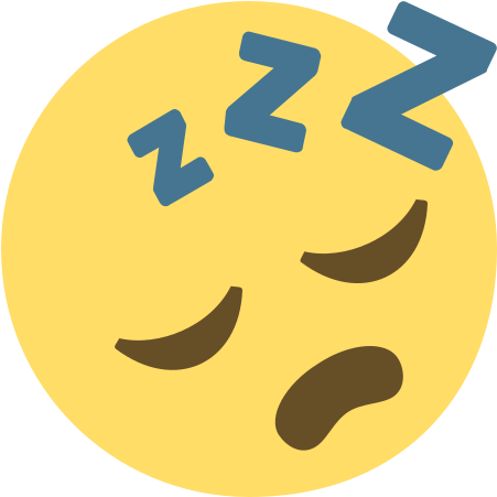 Sleepy Smiley Face Emotions Clipart 0 - Transparent Background Sleeping Emoji (480x480)