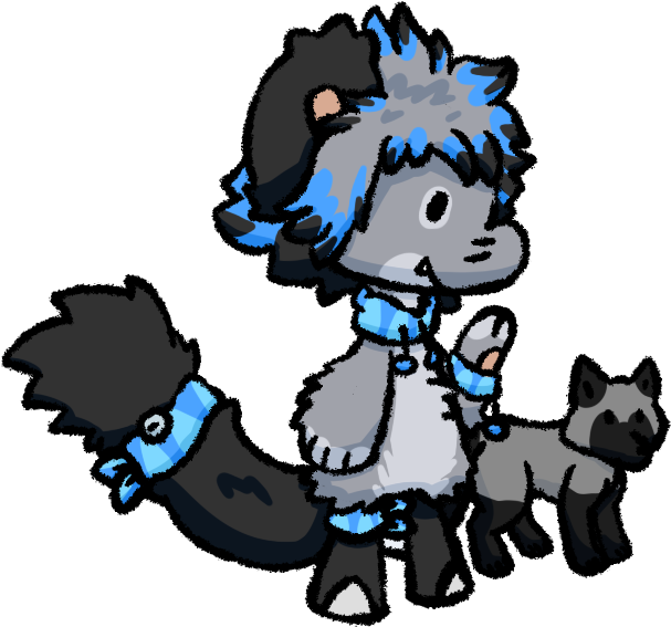Bagbean Gift- Silver Fox By Minidragonfly - Cartoon (630x580)