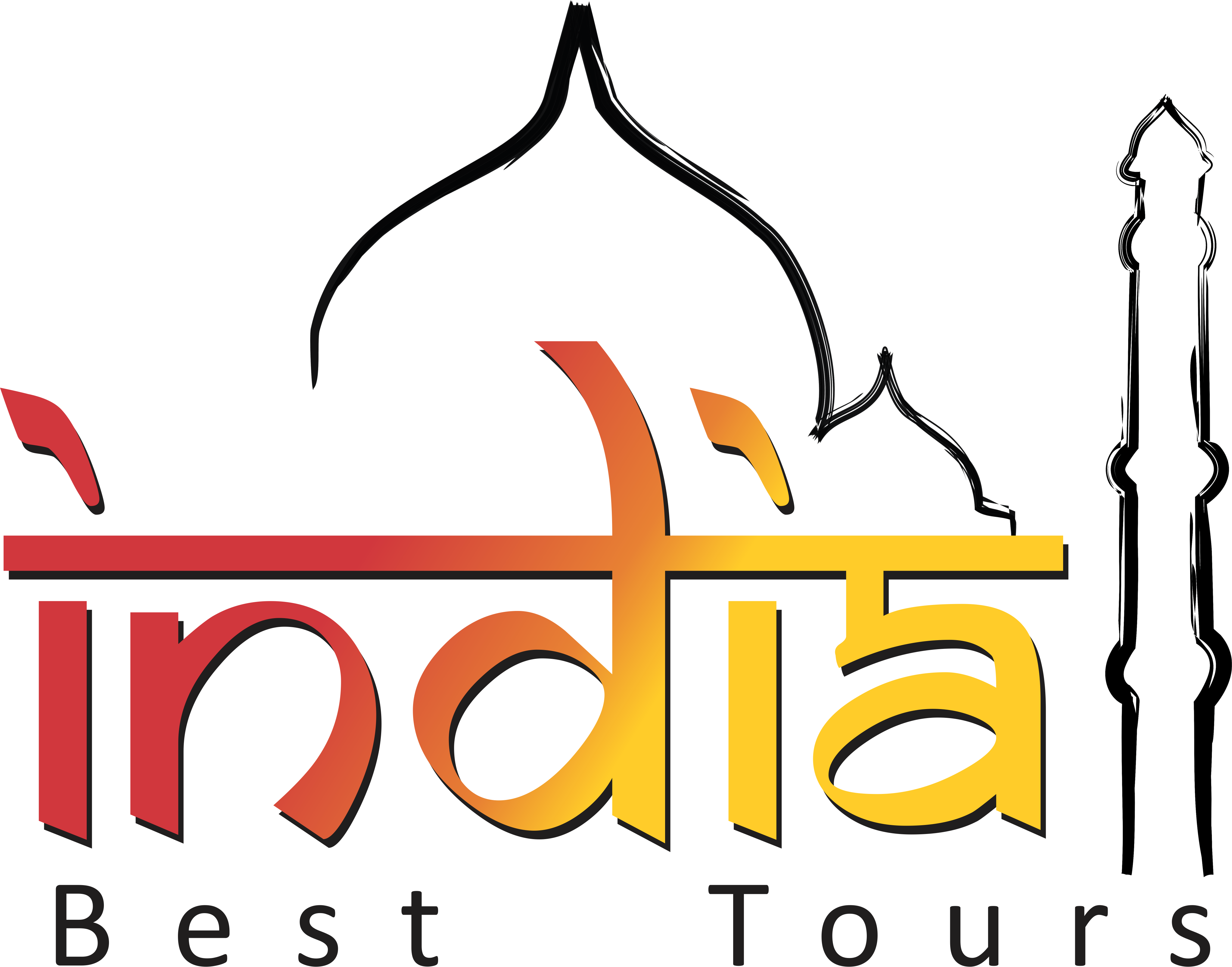 Logo Footer - Incredible India Logo (4092x3213)