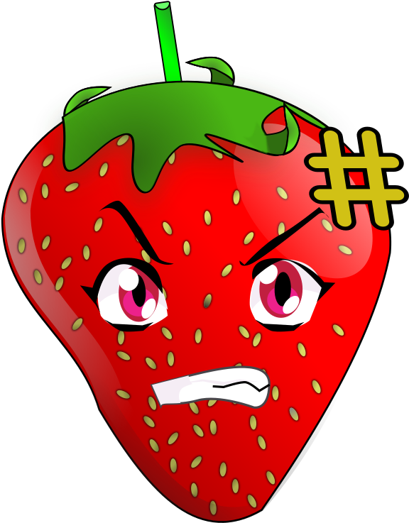 By J4p4n - Strawberry Clip Art (584x800)