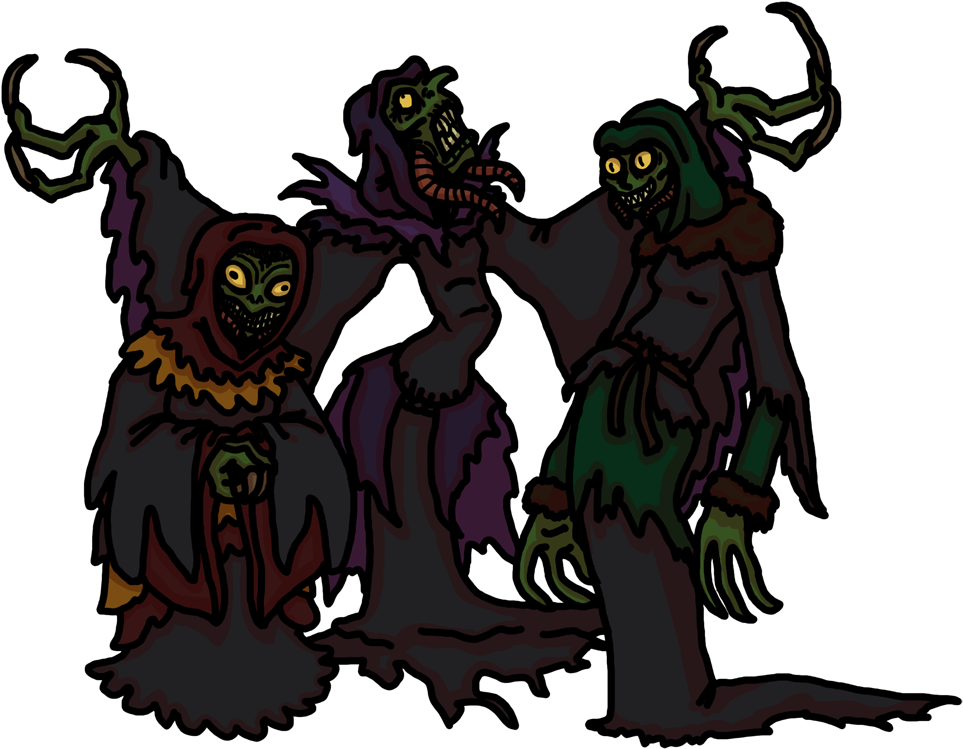 Weird Sisters - Weird Sisters Macbeth Png (1000x786)