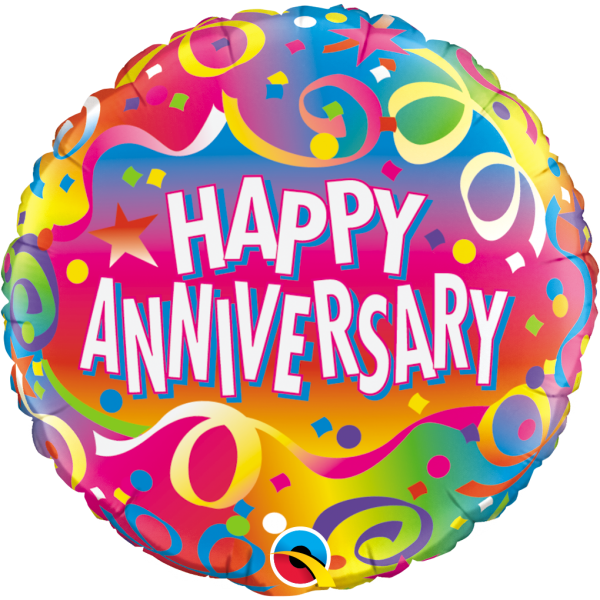Anniversary Confetti Balloon - Happy Anniversary For Men (600x600)