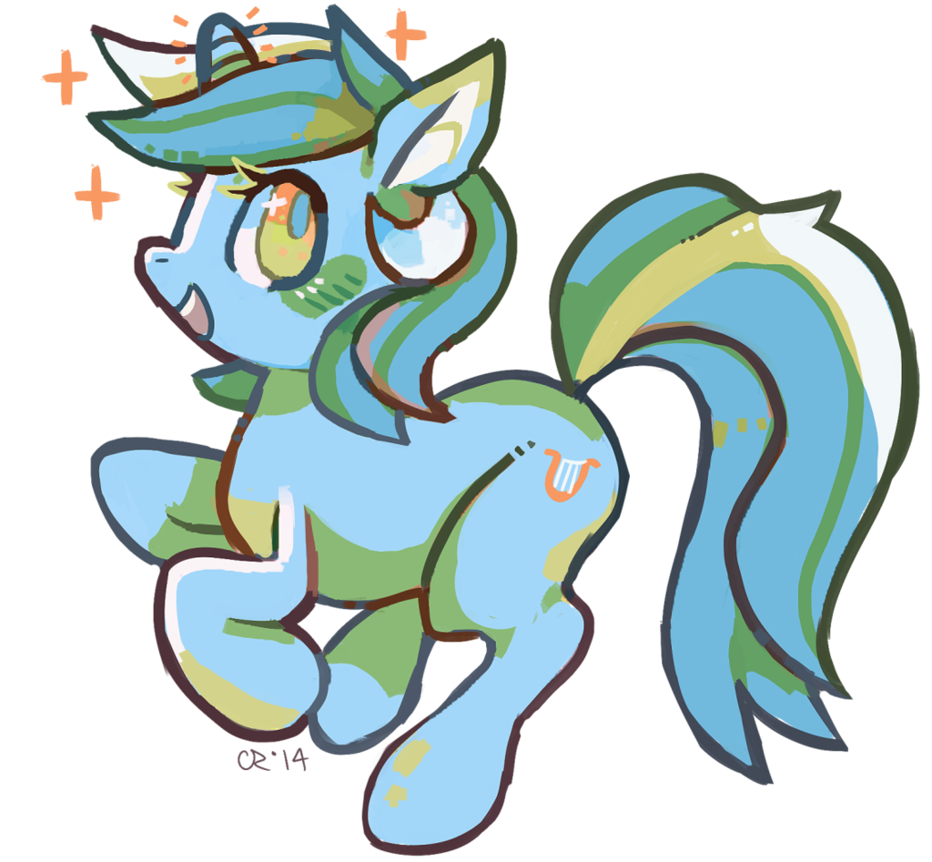 Cr 14 Pony Horse Clip Art Horse Like Mammal Fictional - Cartoon (1024x947)