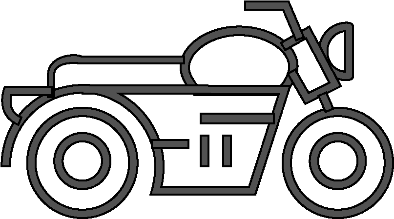 Cafe Racer - Line Art (892x891)