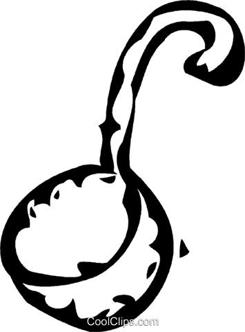 Soup Ladle Royalty Free Vector Clip Art Illustration - Soup Ladle Royalty Free Vector Clip Art Illustration (355x480)